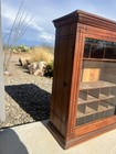 Antique 1800 s Wooden Medicine Display Cabinet