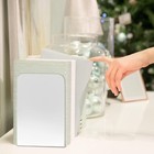 Vfine Bookends 3 Pairs  White Metal Bookends  Book Ends For Shelves  Bookends