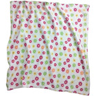 Zak   Zoey White Flower Baby Girl Blanket Pink Yellow Green Orange Neon Soft And