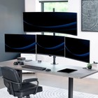 Vivo Quad Computer Monitor Desk Mount  1 Ultrawide To 49   3 Standard To 27 
