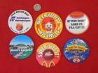 Mcdonald s Advertising Buttons  Lot Of 6  1996 Thru 2001  Vintage