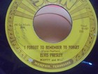 Vintage Elvis Presley 45 Rpm Record Sun 223 I Forgot To Remember To Forget myste