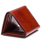 Bosca Men s Double I d  Trifold 4  X 3 1 4  X 1 2  Cognac