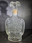 1960s Vintage Schenley Liquor Glass Whiskey Bottle Decanter Cork Stopper  990 