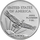 2023 1 Oz American Platinum Eagle Coin  bu 