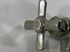 Vtg Chrome Cross Water Faucet Spigot Valve Sink Bathroom Tub Cold Handle