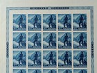 Croatia Post Stamps 1944  Guarding The Drina -sp44  Pane Of 20  Mnh  Rare