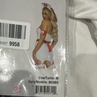 Leg Avenue Er Hottie Nurse 4pc Dress Costume M White red Polyester Stretch 86985