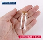 Maxmau 24pcs 10ml Glass Bottles Mini Vials With Cork Stoppers For Diy Decor