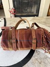 New Pendleton Thomas Key  Roll Away Wool Blanket Throw With Leather Carrier