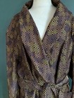 1970s Cotton State O Maine For Marshall Fields Robe Mens L Belted Brown Gold