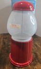 12  Gumball Machine With Coin Bank - Red  Vintage Bubble Gum Candy Dispenser