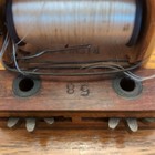Antique Two Piece Sewing Weaving Loom Thread Shuttle Bobbin Wooden Textile Mill