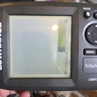Lowrance Mark-5x Fishfinder Depth Sonar Transducer Tested Works No Power Cable 