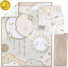 The Peanutshell 5 Piece Baby Crib Bedding Set For Boys   Girls - Crib  Beige