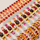 Moans Couture  50 Shades Of Pink And Gold Bracelet Set