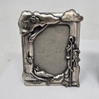 Vintage Silver Pewter Little Bo Peep Nursery Rhyme Baby Picture Photo 3  Frame