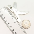 925 Sterling Silver 2-tone Vintage Mexico  x  Cross Design Pin Brooch