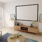 16 9 Double Layer Projection Screen  Polyester Material  1 5 Gain  150 Inch
