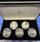 1997 Australia 5 Dollars Silver Proof Coin Set Masterpices