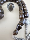 Rare Find Vintage Sandalus Amber 33 Beads Misbah                                                        