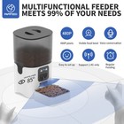 Papifeed Automatic Cat Feeder 2 4g Wifi Pet Feeder For Cat   Dog  2-way Audio