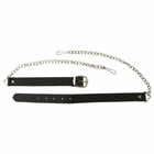 Scottish Leather Sporran Belt And Chain 30-48   48-60   61-70   Inches 