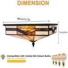 Ceiling Light  vintage Square Ceiling Lamp Flush Mount Lighting Fixture 60w