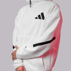 Adidas Z n e  Full-zip Women s Size S Small Hoodie Sweatshirt White  849
