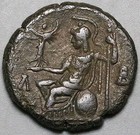 191 Commodus Roman Empire Alexandria Egypt Tetradrachm Axf Athena R3  26022803r 