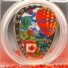 Proof 2017 Canada  20  999 Silver Coin Pcgs Pr70uc Color Hot Air Balloons 1 Of 2