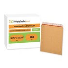 100 Pieces 9 75  X 12 25  Kraft Rigid Photo Document Mailers Cardboard Envelopes
