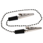 House Brand Dentistry 101230 Dental Bib Holder Clip Metal Chain Black 3 pk