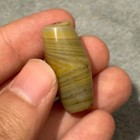 Rare Ancient Central Asian Banded Agate Stone Bead With Eye In Perfect Condition