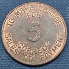 Arizona State Tax Commission Sales Tax Token Correct Change For 5 Mills  59530
