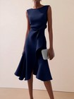 Women s Sleeveless Round Neck Elegant Midi Dress Party Cocktail A-line Dress