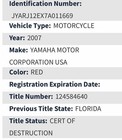 2007 07 Yamaha Yzf R6 Main Frame   no Title 
