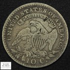 1820 Large 0 Capped Bust Silver Dime 10c