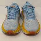 Hoka Bondi 8 Shoes Size 7d Sky Blue Yellow Running Gym Active Women s