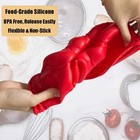 Silicone Fluted Tube Cake Pan Non Stick Round Baking Mold Bread Jello Mold
