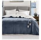Degrees Of Comfort Heated Blanket - King Size Soft Sherpa   Flannel Electric