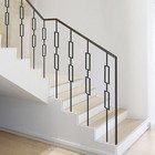 10pcs Decorative Metal Staircase Balusters 111 7cm Double Rectangle Balusters