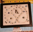 Hard To Find   Antique  Native American Indian   Wampum  Trade Beads   Necklace 