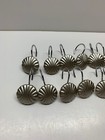 Shower Curtain Hooks Resin Goldish Painted Round Swirl Set Of 12