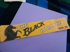 Rare  Vintage 80s The Black Stallion Returns Bumper Sticker  damaged 