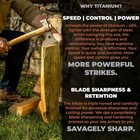 Titanium Camping Axe - 18  Wood Handle With Hammer End Tomahawk 