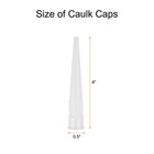 30pcs Caulking Gun Extender Plastic Caulk Nozzle Tip Tool For Sausage Gun  White