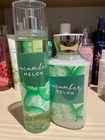 Bath   Body Works Cucumber Melon Mist   Lotion Set  Free Item With Purchase