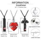 Urn Necklace For Ashes 3 Pack Ash Necklace Cremation Heart Memorial Urn Necklace