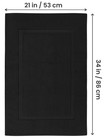 Utopia Towels Cotton Banded Rug  Bath Mats  Not A Bathroom Rug  21 By 34   